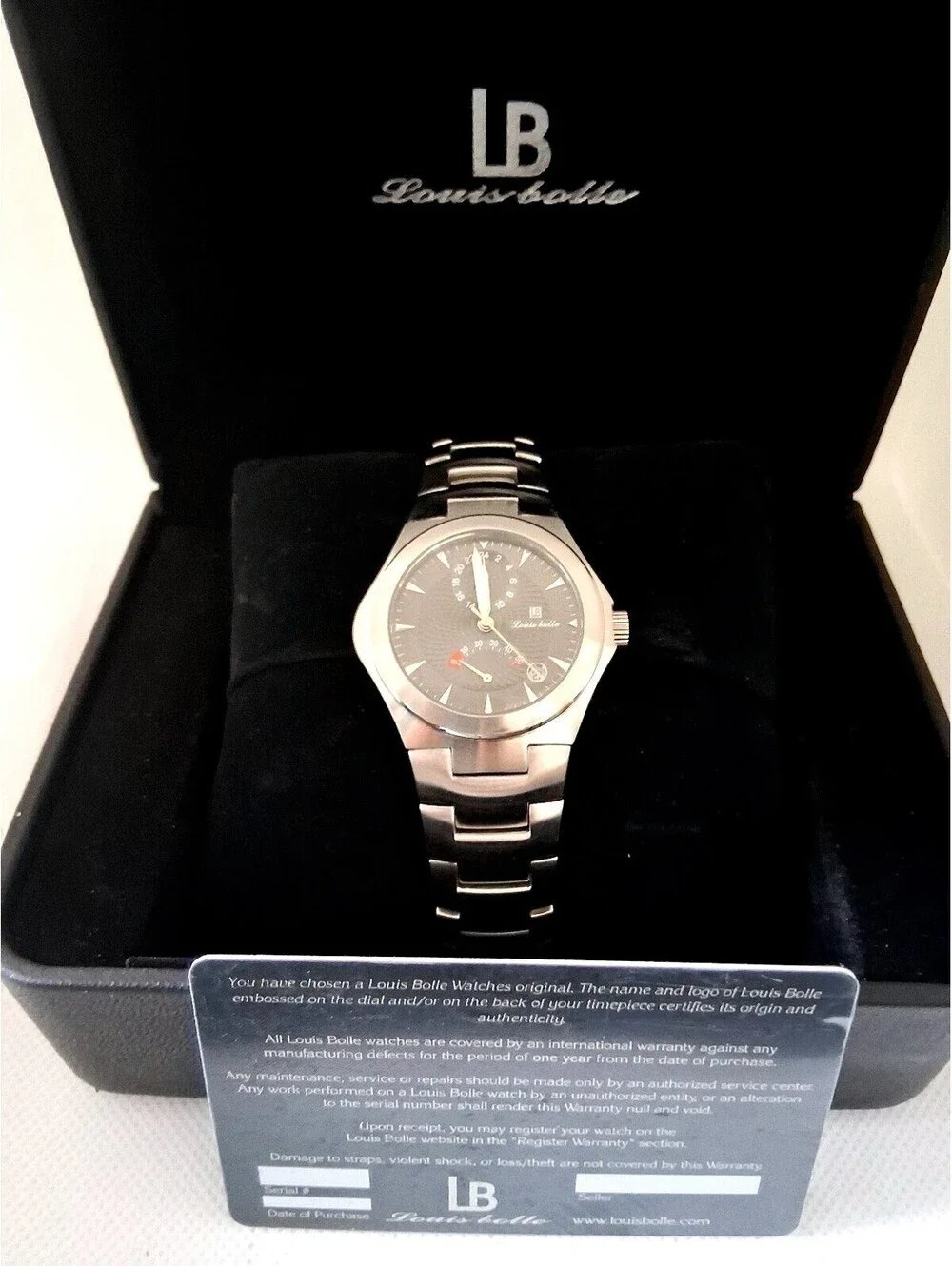 NEW IN BOX Rare Louis Bolle SS 5977-2560 Automatic Men's Swiss Watch